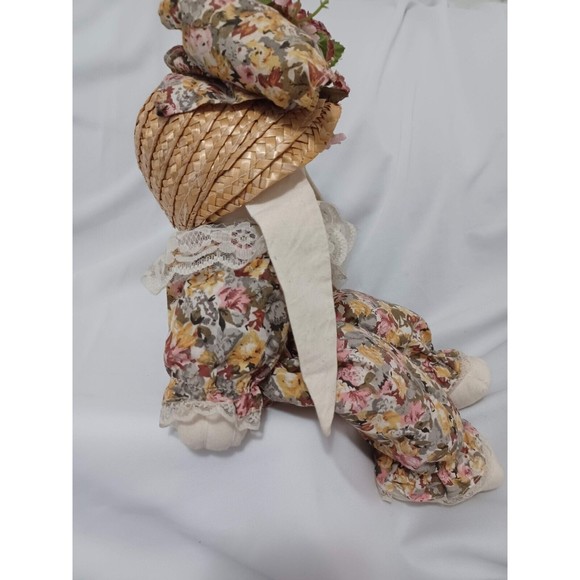 Vintage French Country Easter Bunny Shelf Sitter Susannah Sweetbonnet 17" - Picture 4 of 6